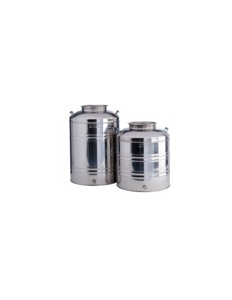 BIDONE IN ACCIAIO INOX 15 LT CON PREDISPOSIZIONE su TreG Ingrosso