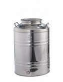 BIDONE IN ACCIAIO INOX 50 LT CON PREDISPOSIZIONE su TreG Ingrosso