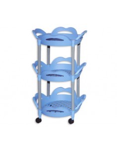 CARRELLO VOILA' IN PLASTICA 3 CESTE ASTROPLAST su TreG Ingrosso