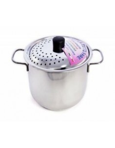PENTOLA TUTTOFARE IN ACCIAIO INOX D.20 CM STEEL PAN su TreG Ingrosso