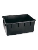 CASSETTA RETTANGOLARE IN PLASTICA 220 LT NERO PLASTIME su TreG Ingr...