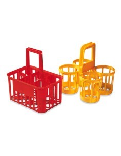CESTELLO PORTABOTTIGLIE 4 POSTI 32X30X32CM PLASTIME su TreG Ingrosso