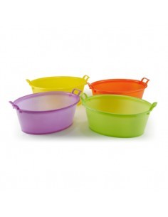 BACINELLA OVALE IN PLASTICA 60X46X22 CM PLASTIME su TreG Ingrosso