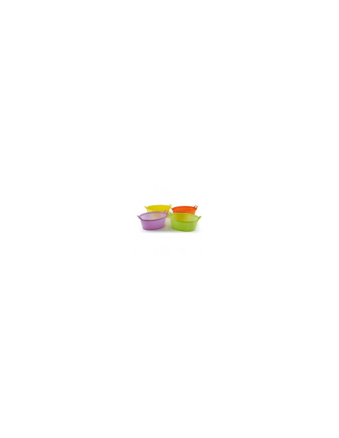 BACINELLA OVALE IN PLASTICA 60X46X22 CM PLASTIME su TreG Ingrosso