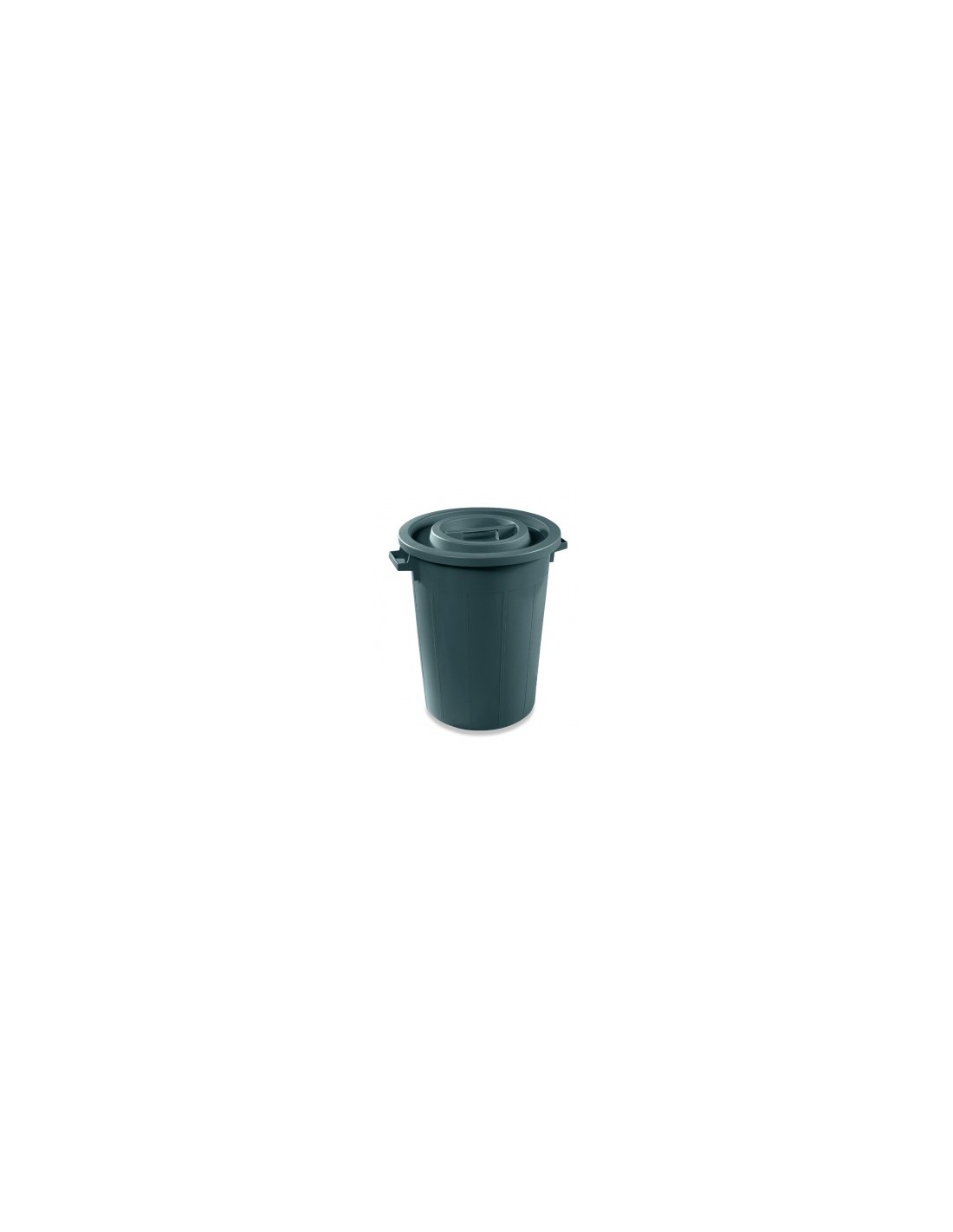 BIDONE IN PLASTICA 100 LT NERO C/COPERCHIO PLASTIME su TreG Ingrosso