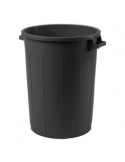 BIDONE IN PLASTICA 120 LT NERO C/COPERCHIO PLASTIME su TreG Ingrosso