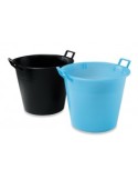 MASTELLETTO 65 LT NERO 2 MANIGLIE PLASTIME su TreG Ingrosso