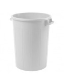BIDONE IN PLASTICA 120LT BIANCO C/COPERCHIO PLASTIME su TreG Ingrosso
