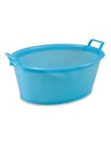 BACINELLA OVALE IN PLASTICA 18 LT COLORI ASSORTITI PLASTIME su TreG...