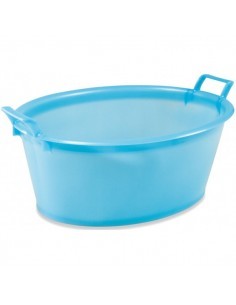 BACINELLA OVALE IN PLASTICA 35 LT COLORI ASSORTITI PLASTIME su TreG...