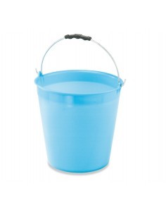 SECCHIO ADDA IN PLASTICA 12 LT BIANCO/BLU PLASTIME su TreG Ingrosso
