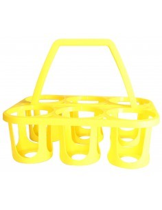 CESTELLO PORTA BOTTIGLIE 6 POSTI PLASTIME su TreG Ingrosso