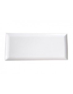 PIATTO RETTANGOLARE PORCELLANA 37X17 BIANCO MASTER CASA su TreG Ing...