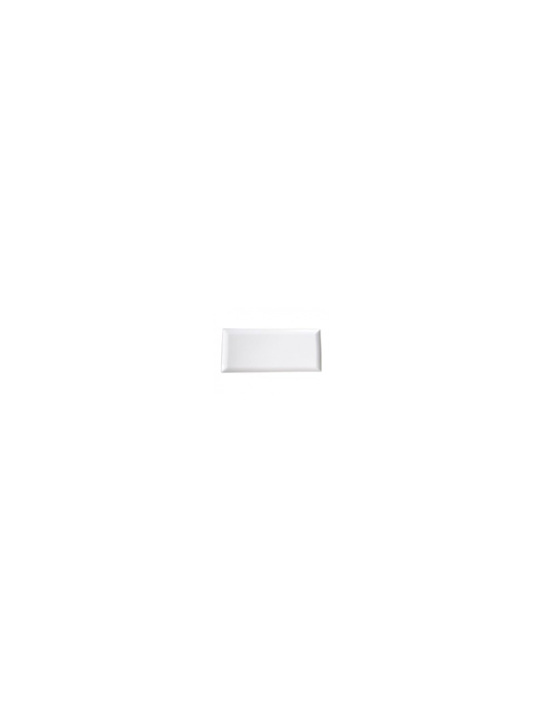 PIATTO RETTANGOLARE PORCELLANA 37X17 BIANCO MASTER CASA su TreG Ing...