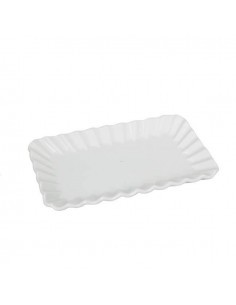 VASSOIO IN PORCELLANA 22X14 BIANCO MASTER CASA su TreG Ingrosso