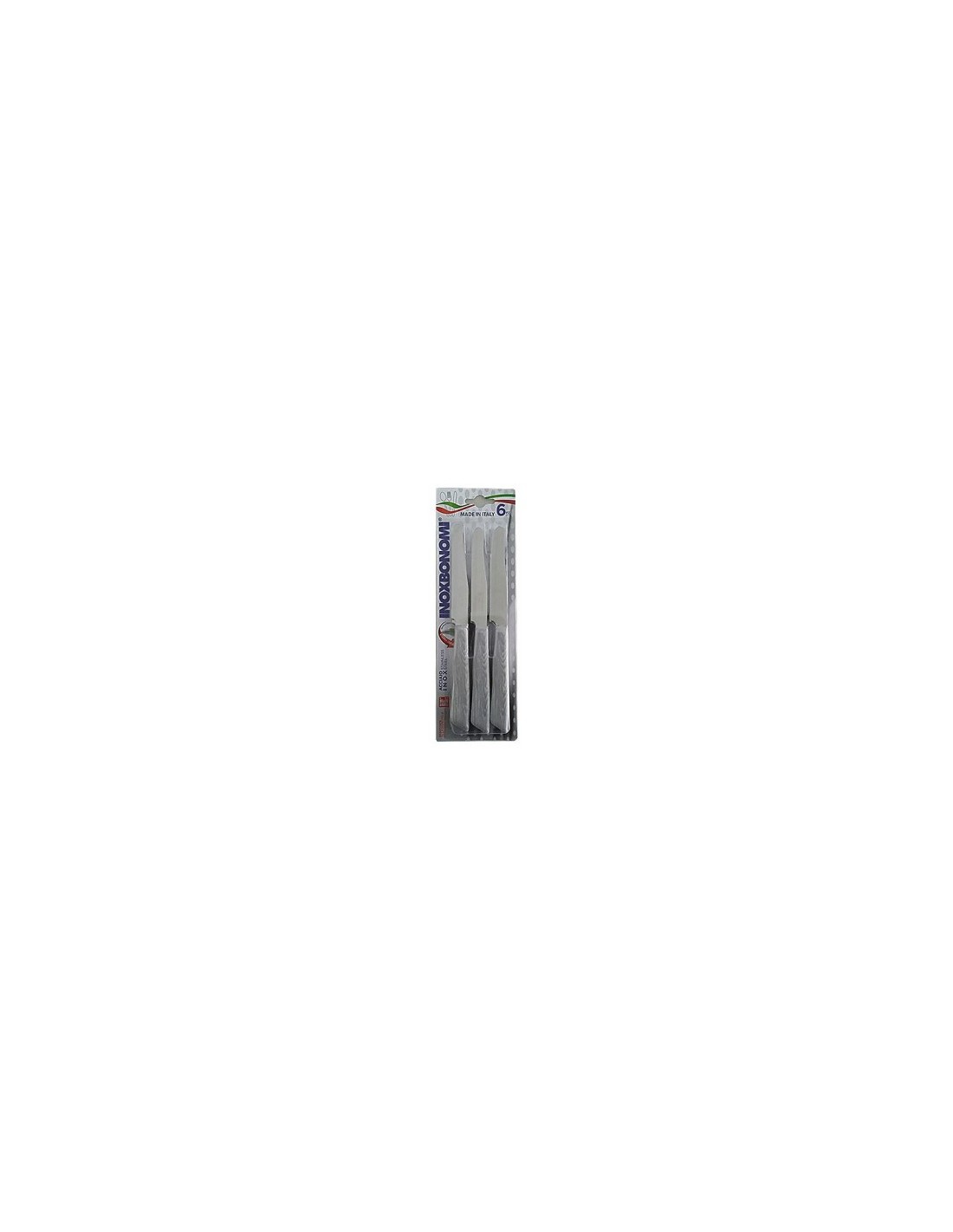 BLISTER 6 COLTELLI 60006S TAVOLA SBIANCATO su TreG Ingrosso