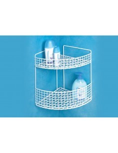 ANGOLIERA BAGNO 2 PIANI PLASTIFICATO 24X24X33 CM FILTEX su TreG Ing...