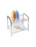 COLAPIATTI IN ACCIAIO CROMATO 2 PIANI 80CM FILTEX su TreG Ingrosso