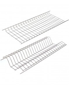 SCOLAPIATTI CROMATO A GRIGLIA PENSILE 2 PIANI 76 CM FILTEX su TreG ...