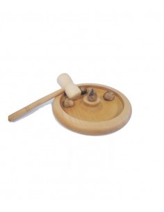 VASSOIO SCHIACCIANOCI IN LEGNO 25 CM MEETING su TreG Ingrosso