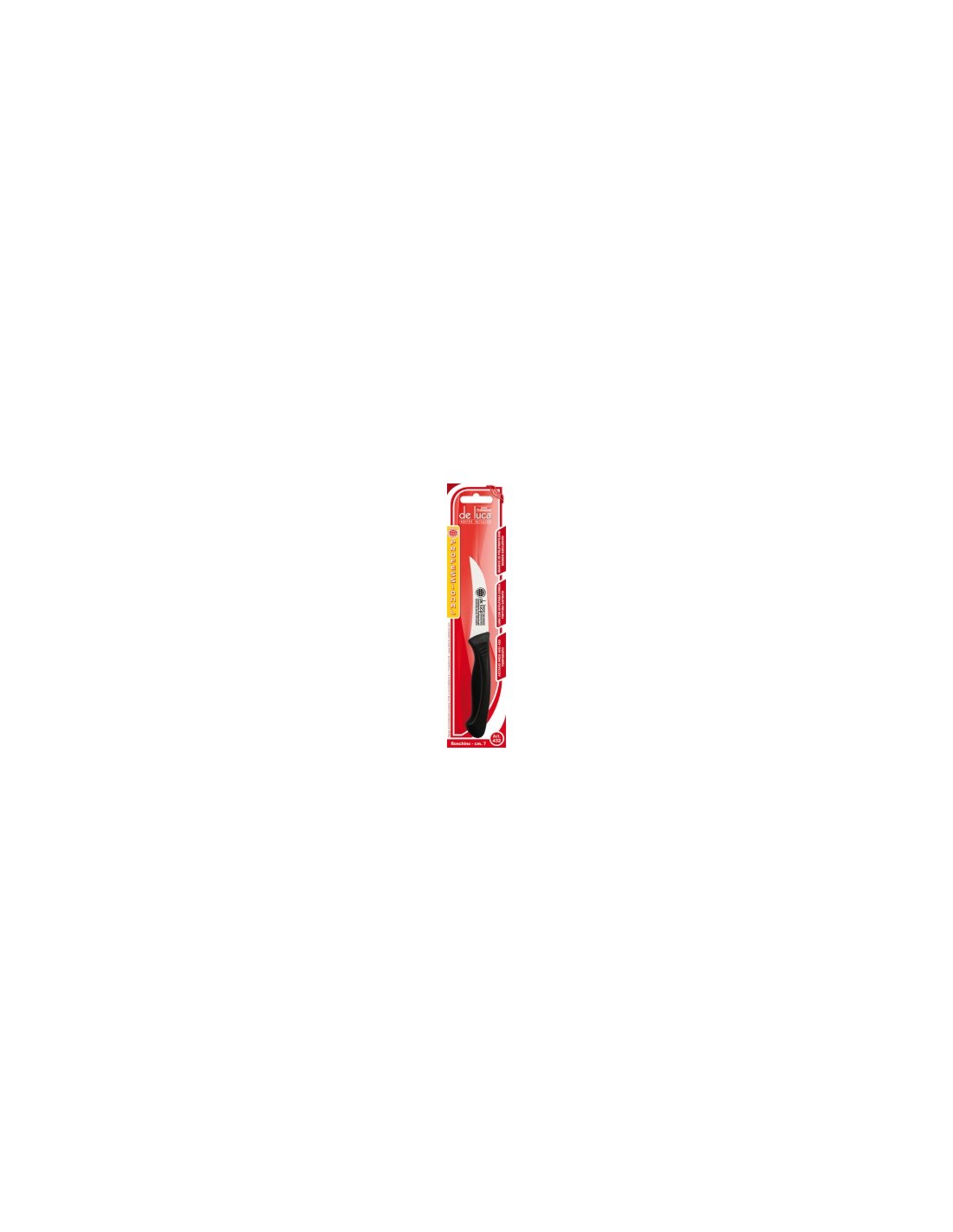 COLTELLO RONCHINO 7 CM CURVO INOX DE LUCA su TreG Ingrosso