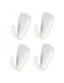 PRESTO BLISTER 4 GANCI PICCOLI IN PLASTICA TESCOMA su TreG Ingrosso