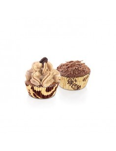 TESCOMA 6 PIROTTINI 6 CM IN CARTA DECORO CAFFE' 630604 su TreG Ingr...