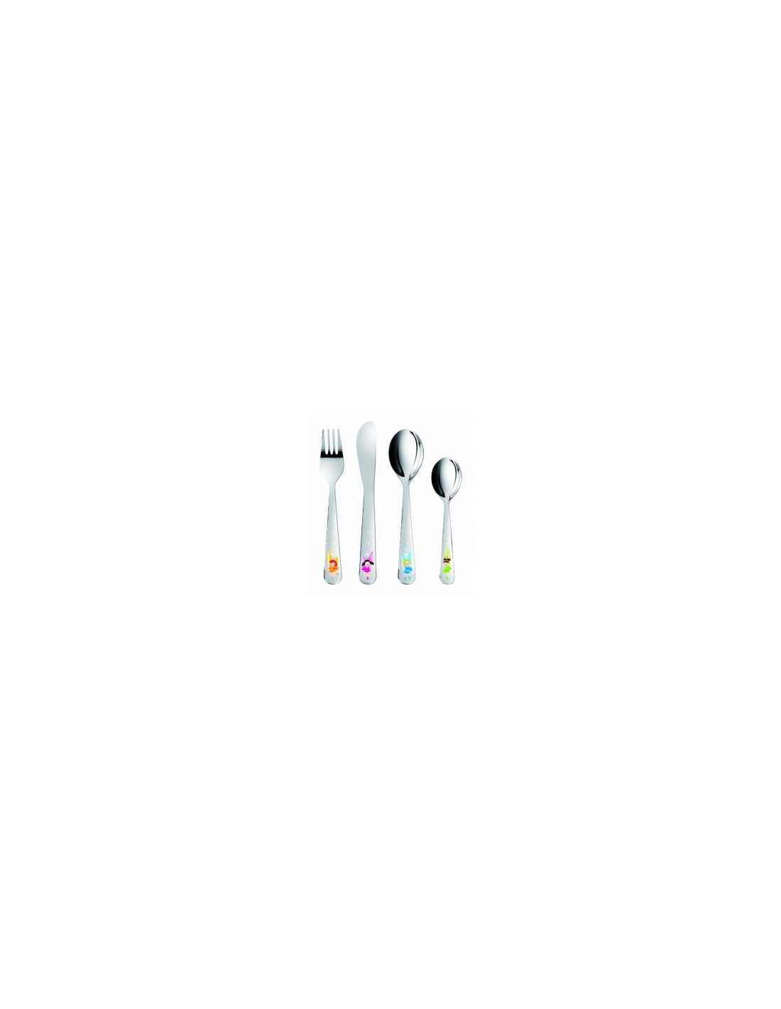 TESCOMA SET 4 POSATE PER BAMBINI DECORO FATINE IN ACCIAIO 668090 su...