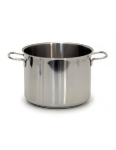 REALTERM PENTOLA IN ACCIAIO INOX D.24 CM CON 2 MANICI GNALI su TreG...