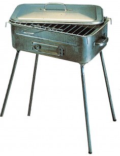 BARBECUE FORNACETTA IN LAMIERA RETTANGOLARE D'ALUISIO su TreG Ingrosso