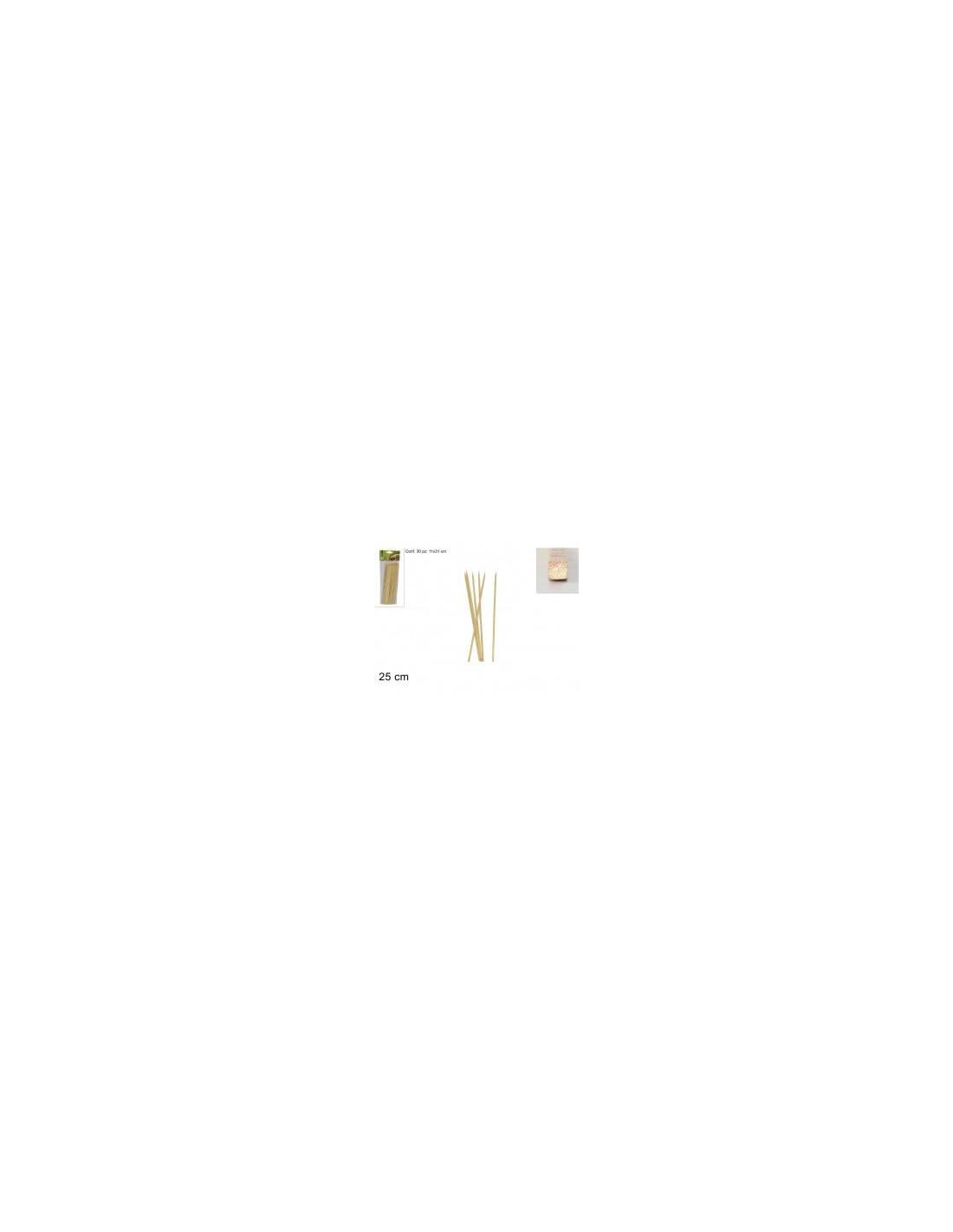 SPIEDINI BAMBOO 30PZ 25 CM 27739 su TreG Ingrosso