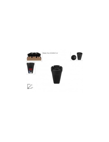 POSACENERE PLASTICA NERO 33193 su TreG Ingrosso