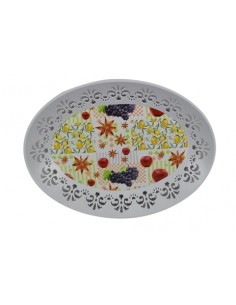 VASSOIO OVALE 496244 CM 42X31 DEC FRUTTAMELAM su TreG Ingrosso