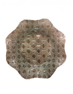 PIATTO FONDO 550007 VETRO 34CM DECORATO su TreG Ingrosso
