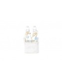 SET 2 BOTTIGLIE VETRO PORTOFINO CON CESTINO H.27CM 61658 su TreG In...
