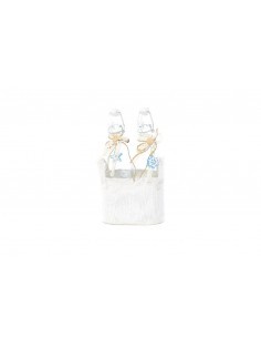 SET 2 BOTTIGLIE VETRO PORTOFINO CON CESTINO H.27CM 61658 su TreG In...