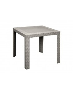 TAVOLO SATURNO IN PLASTICA 80X80X72 CM TORTORA ARETA su TreG Ingrosso