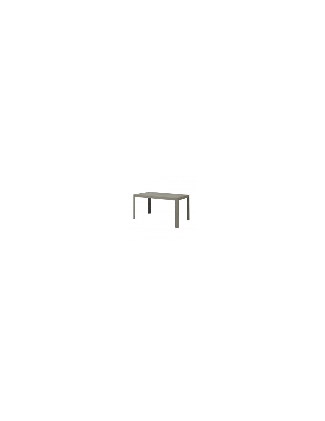 TAVOLO URANO IN PLASTICA 140X80X72 CM TORTORA ARETA su TreG Ingrosso