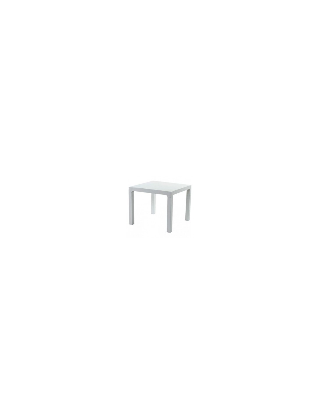 TAVOLO ARES IN PLASTICA 90X90X74 CM BIANCO ARETA su TreG Ingrosso
