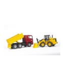 MAN CAMION CON ESCAVATORE 02752 BRUDER SPIELWAREN su TreG Ingrosso