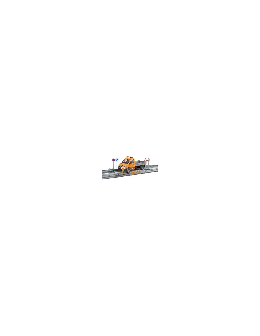 MERCEDES SPRINTER CON PERSONAGGI E ACCESSORI 02677 BRUDER SPIELWARE...