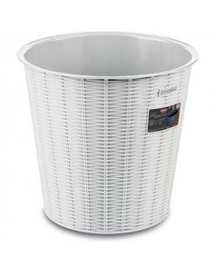 ELEGANCE CESTINO GETTA CARTE RATTAN BIANCO 10 LT STEFANPLAST su Tre...
