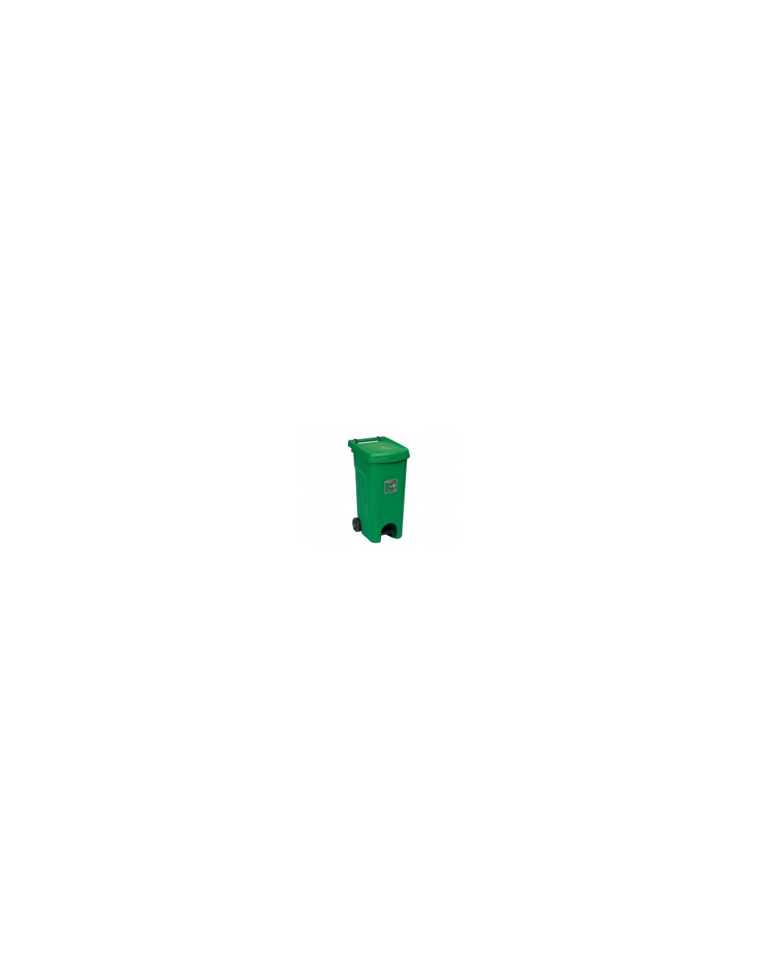 URBAN ECO SYSTEM BIDONE CON RUOTE 80 LT VERDE STEFANPLAST su TreG I...