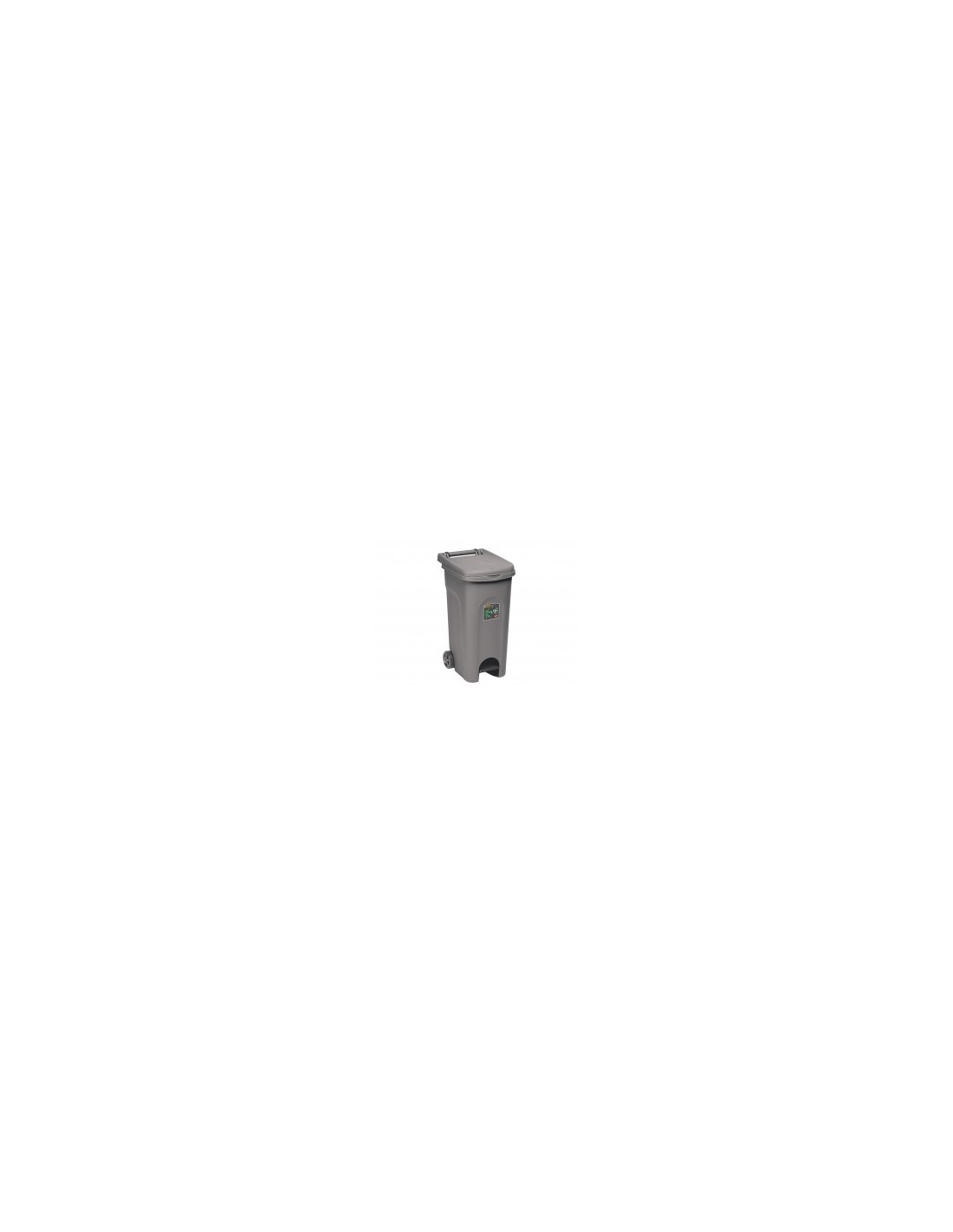 URBAN ECO SYSTEM BIDONE 80 LT GRIGIO CON PEDALE STEFANPLAST su TreG...