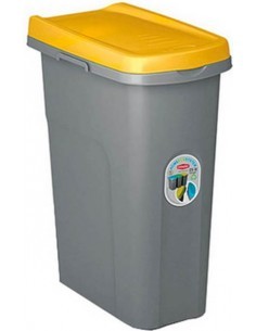HOME ECO SYSTEM PATTUMIERA 25LT GIALLA STEFANPLAST su TreG Ingrosso