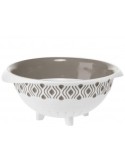 SCOLAPASTA TOSCA D.28xH.13CM BIANCO/TORTORA 55250 STEFANPLAST su Tr...