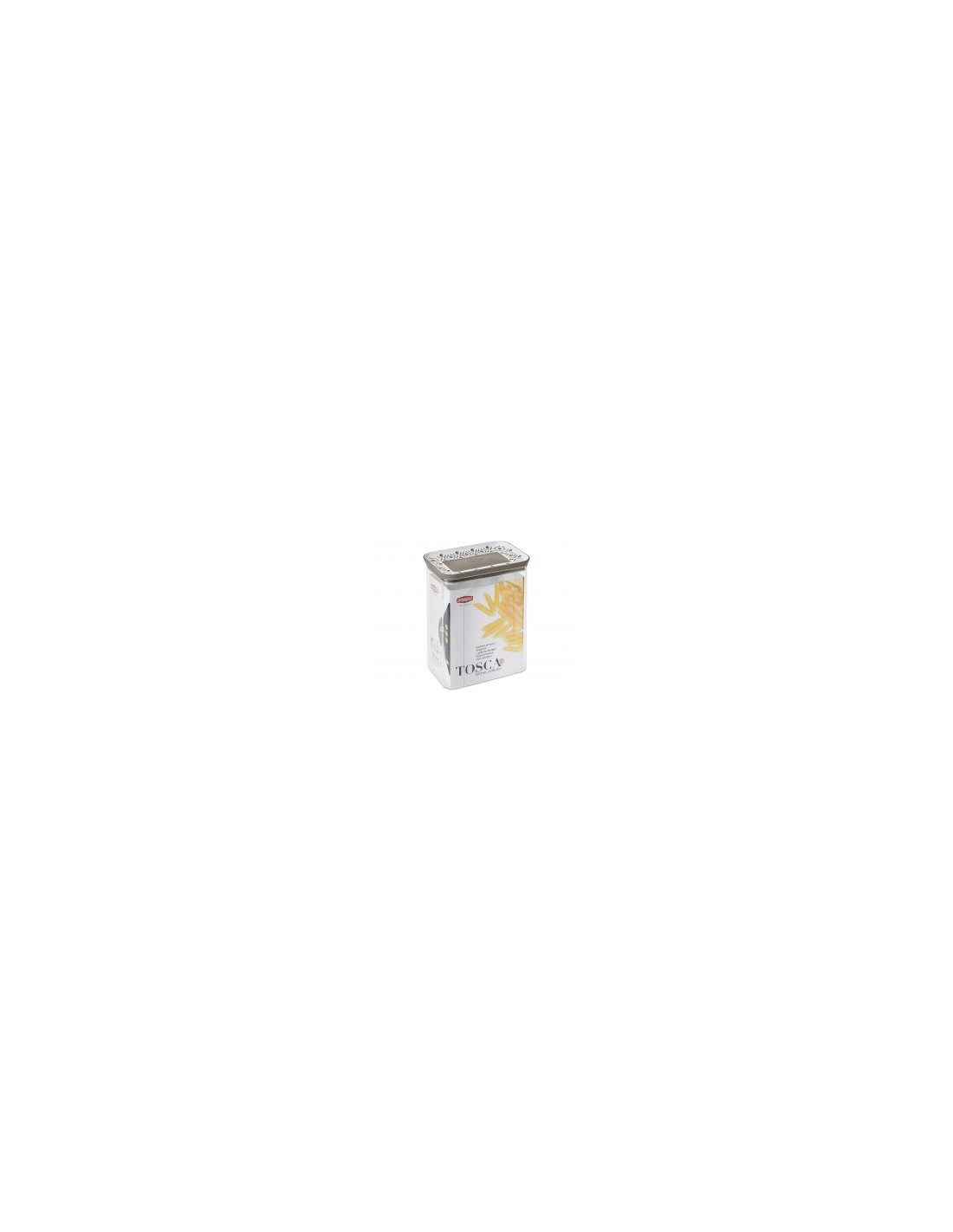 BARATTOLO RETTANGOLARE TOSCA 2,2LT BIANCO/TORTORA 55650 STEFANPLAST...