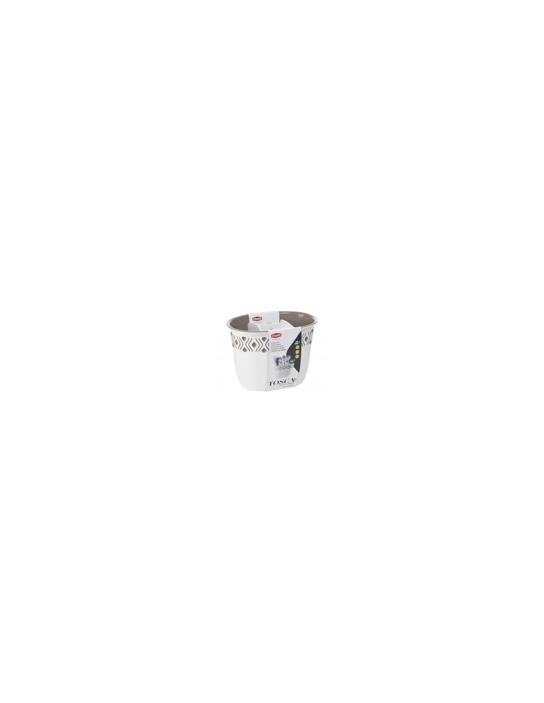 SCOLAPOSATE TOSCA BIANCO/TORTORA 19,5x13,5cm 55700 STEFANPLAST su T...