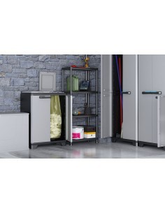 KIS SCAFFALE A 4 RIPIANI COLORE NERO KETER su TreG Ingrosso