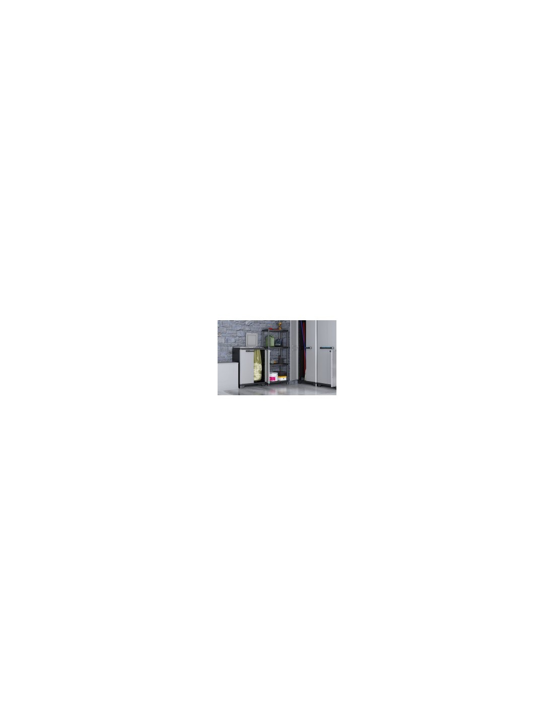 KIS SCAFFALE A 4 RIPIANI COLORE NERO KETER su TreG Ingrosso